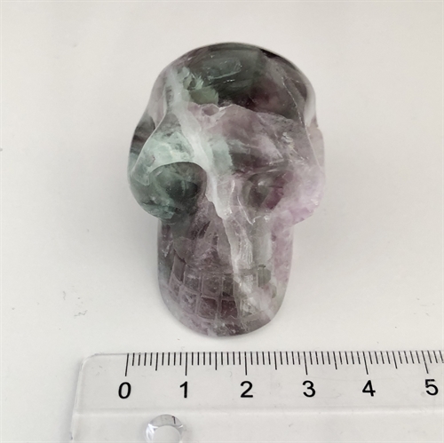 Fluorit Regnbue Kranie 5,5 cm